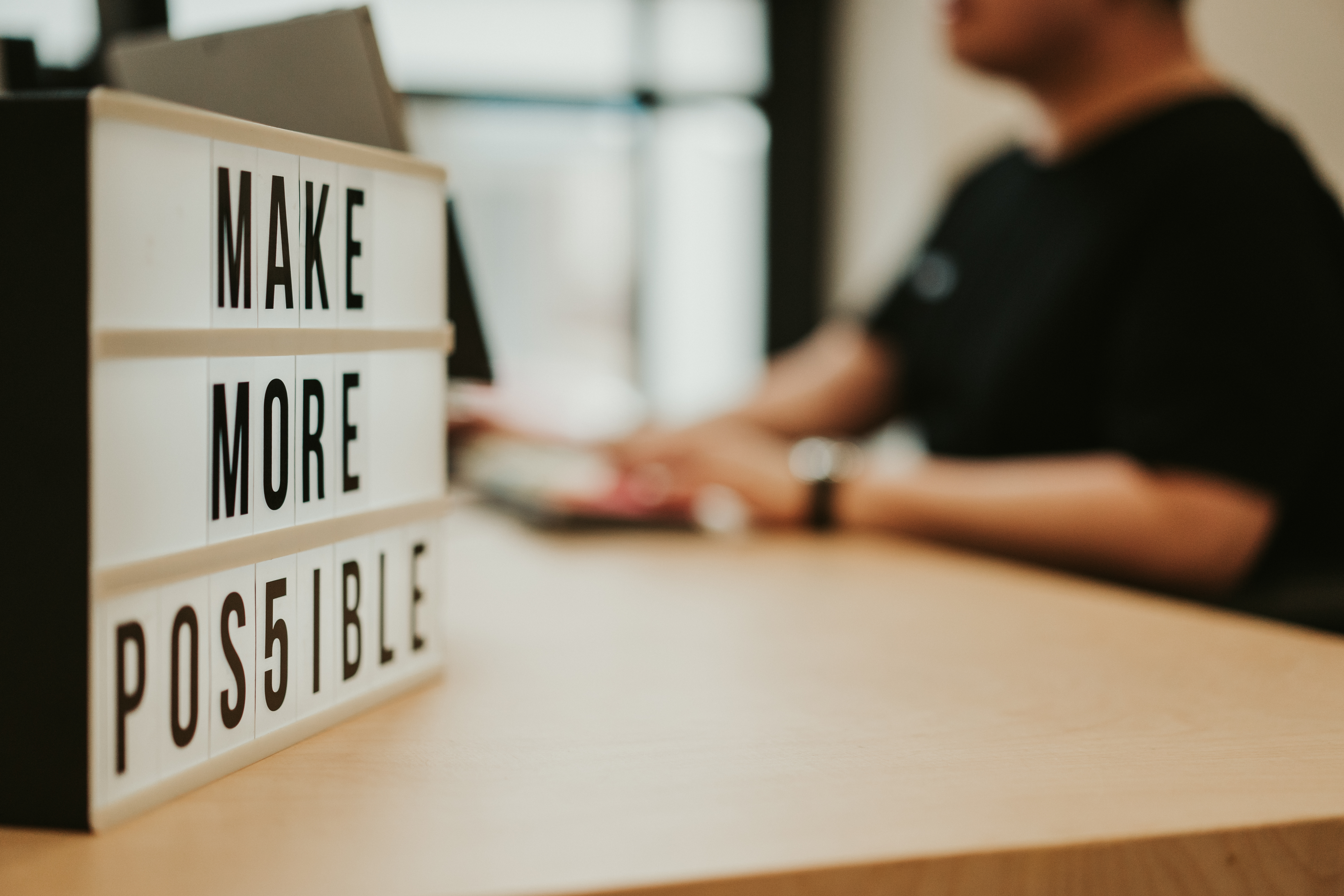 Make More Possible Sign On Display In Orbit’s Sydney Office